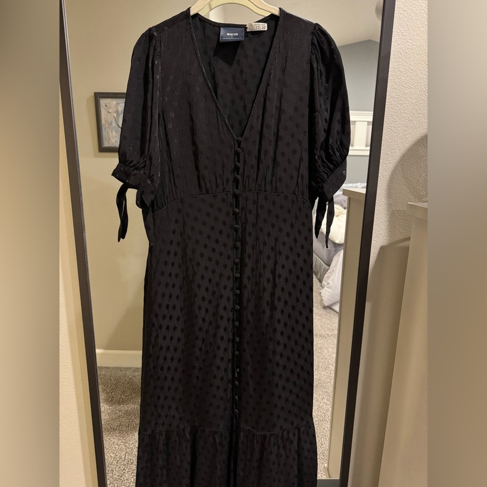 Maeve by Anthropology black dress Size 8 Like new